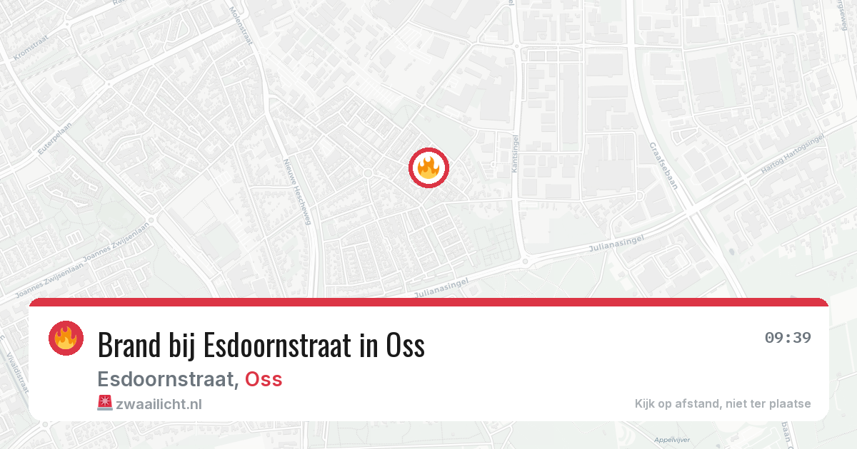 Brand bij Esdoornstraat in Oss — 28 jun 2026