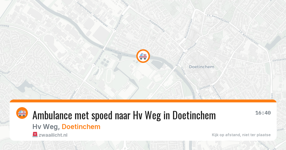 Ambulance met spoed naar Hv Weg in Doetinchem — 2 aug 2026