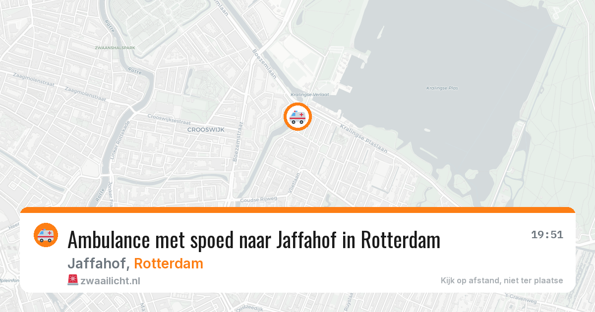 Ambulance met spoed naar Jaffahof in Rotterdam — 15 mrt 2026