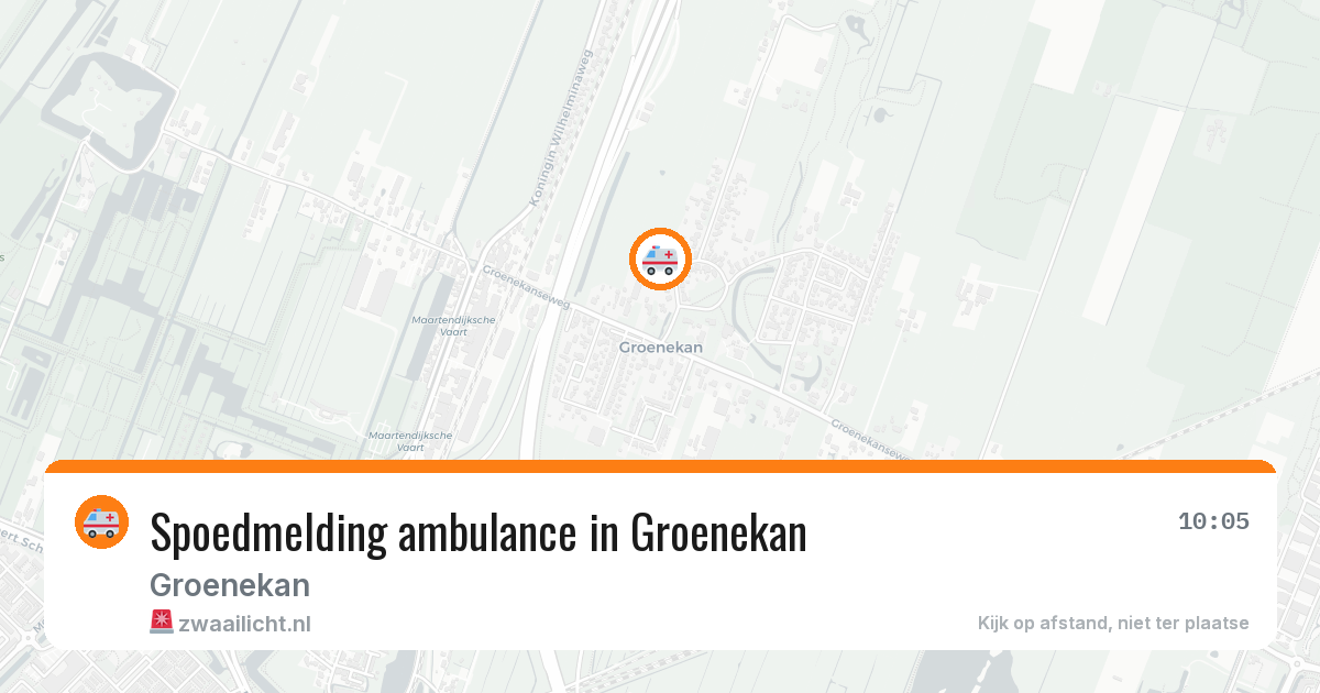 Spoedmelding ambulance in Groenekan — 27 feb 2026