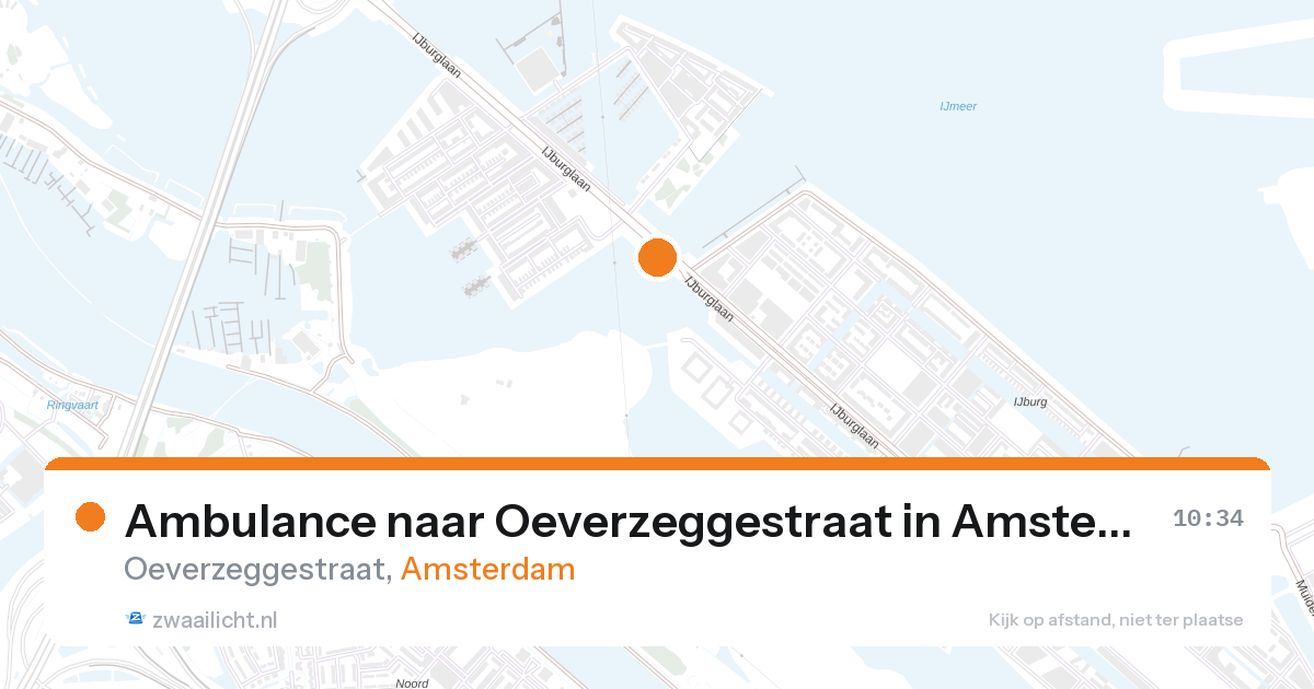 Ambulance naar Oeverzeggestraat in Amsterdam — 27 aug 2026