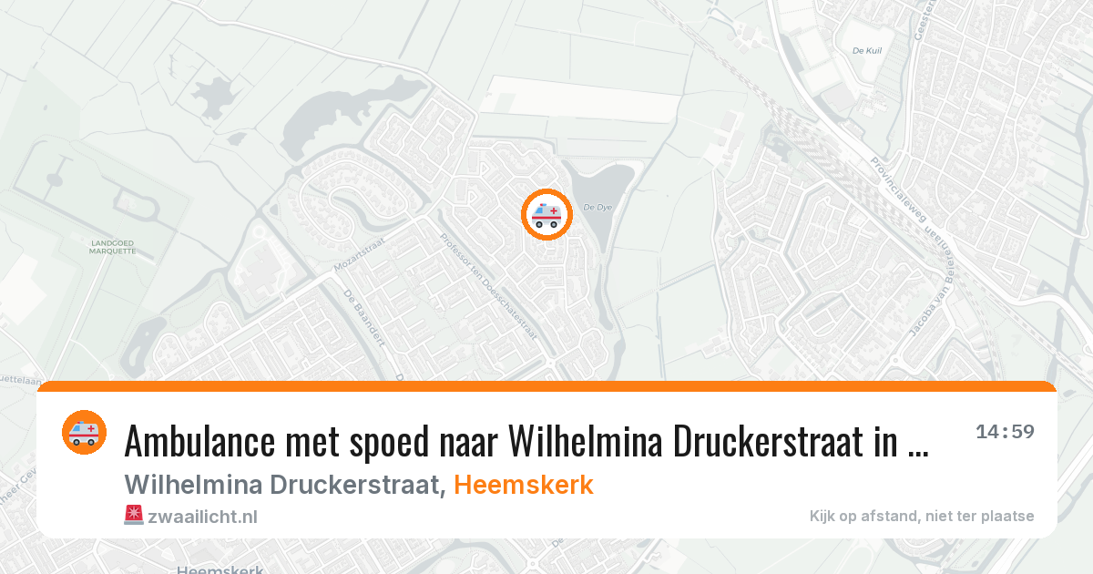 Ambulance met spoed naar Wilhelmina Druckerstraat in Heemskerk — 2 mei 2026