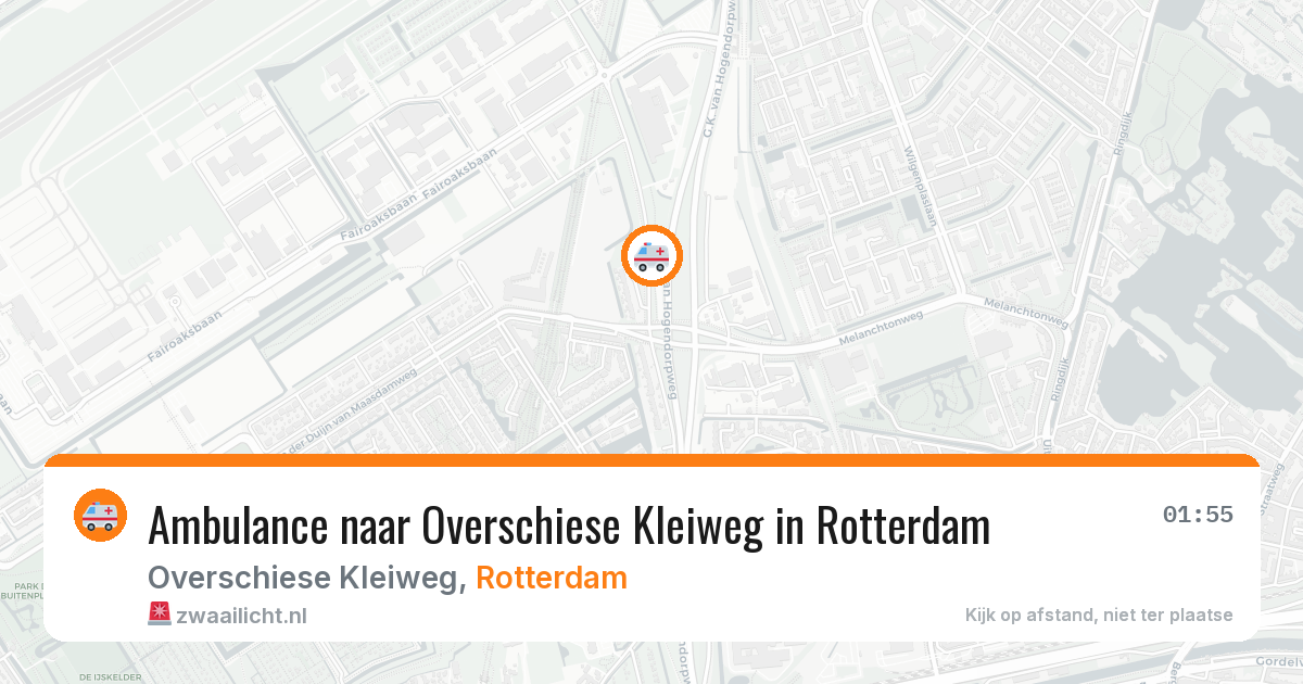 Ambulance naar Overschiese Kleiweg in Rotterdam — 28 mei 2026
