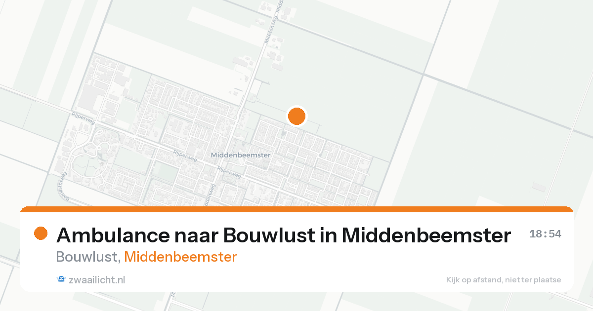 Ambulance naar Bouwlust in Middenbeemster — 3 jul 2026