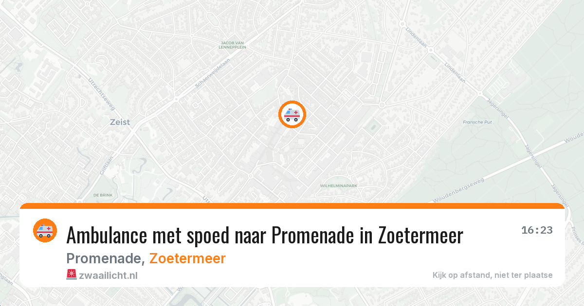Ambulance met spoed naar Promenade in Zoetermeer — 18 jan 2026