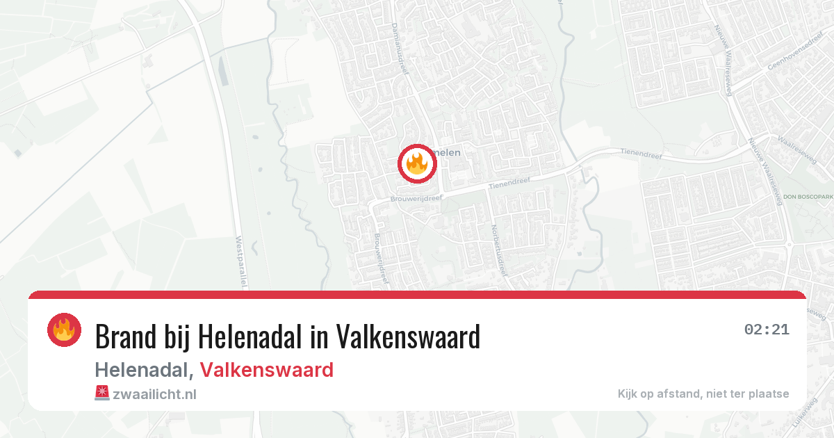 Brand bij Helenadal in Valkenswaard — 25 jan 2026