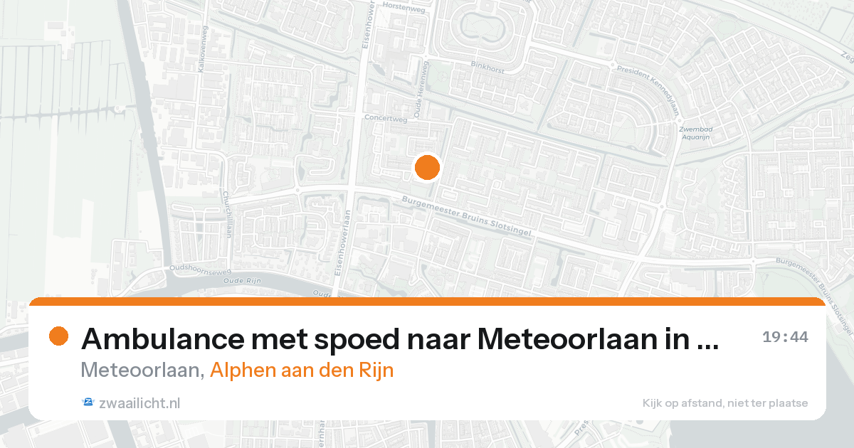 Ambulance met spoed naar Meteoorlaan in Alphen aan den Rijn — 31 jan 2026