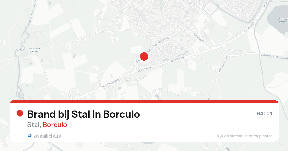 Brand bij Stal in Borculo — 15 aug 2026