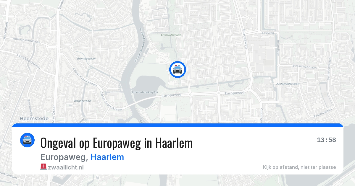 Ongeval op Europaweg in Haarlem — 1 apr 2026