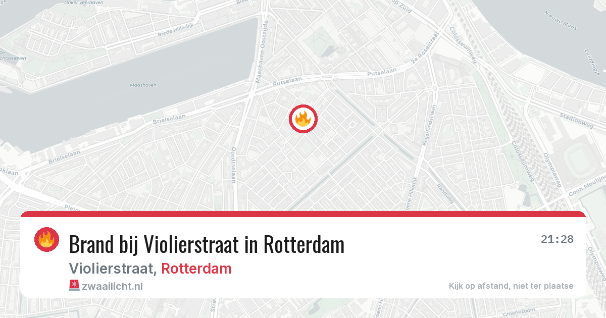 Brand bij Violierstraat in Rotterdam — 30 mei 2026