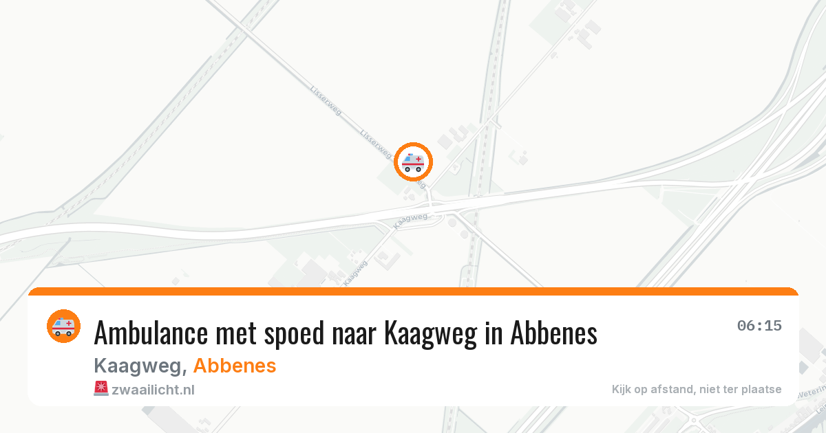 Ambulance met spoed naar Kaagweg in Abbenes — 26 jul 2026