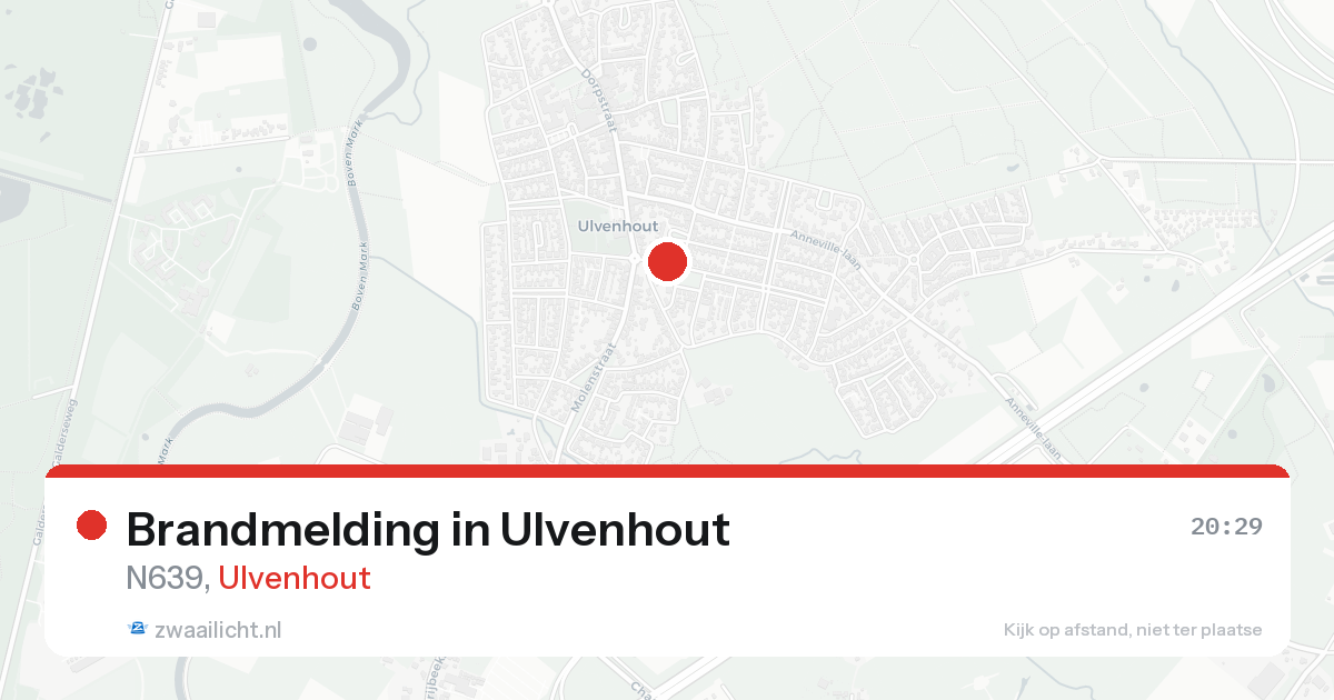 Brandmelding in Ulvenhout — 24 aug 2026