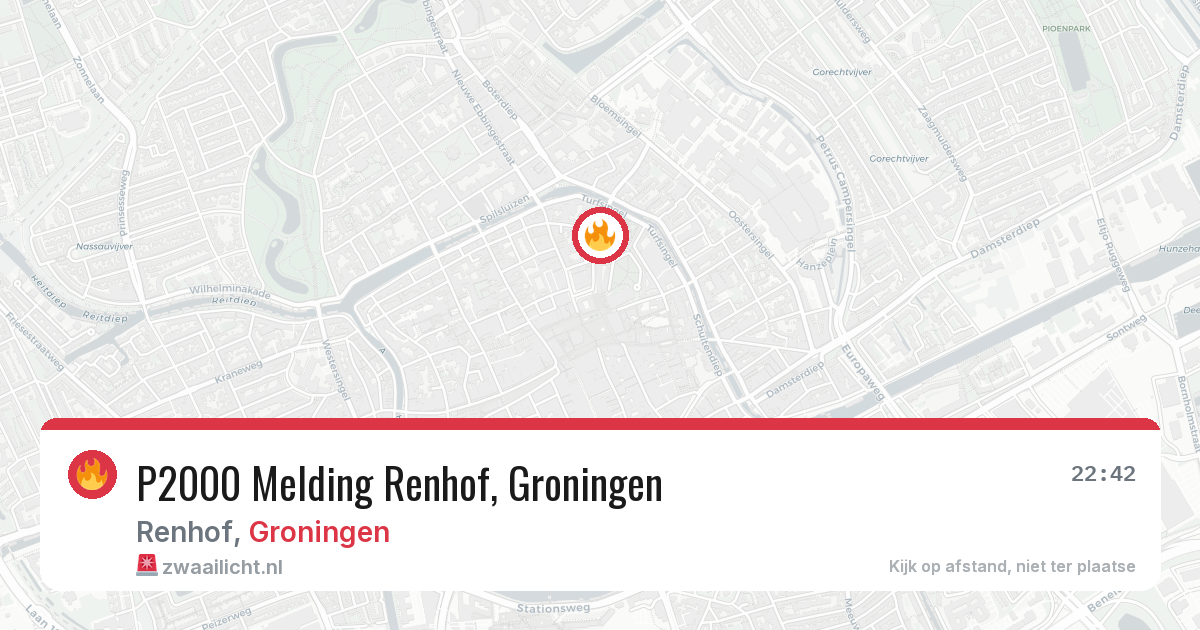 P2000 Melding Renhof, Groningen — 16 mei 2026