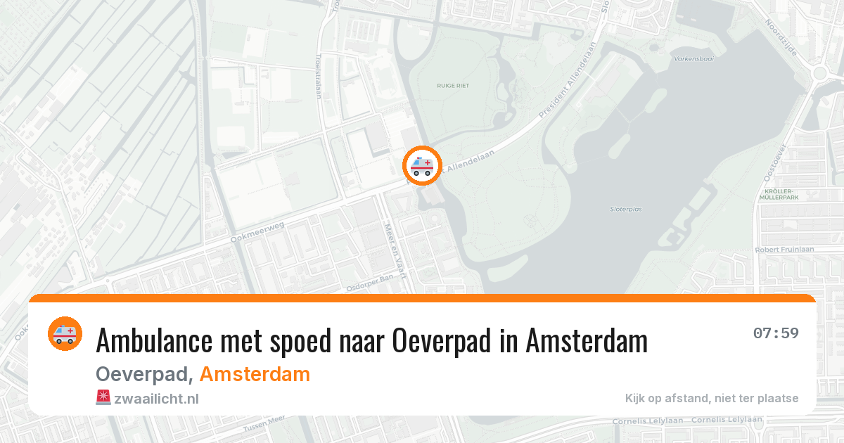 Ambulance met spoed naar Oeverpad in Amsterdam — 28 mei 2026
