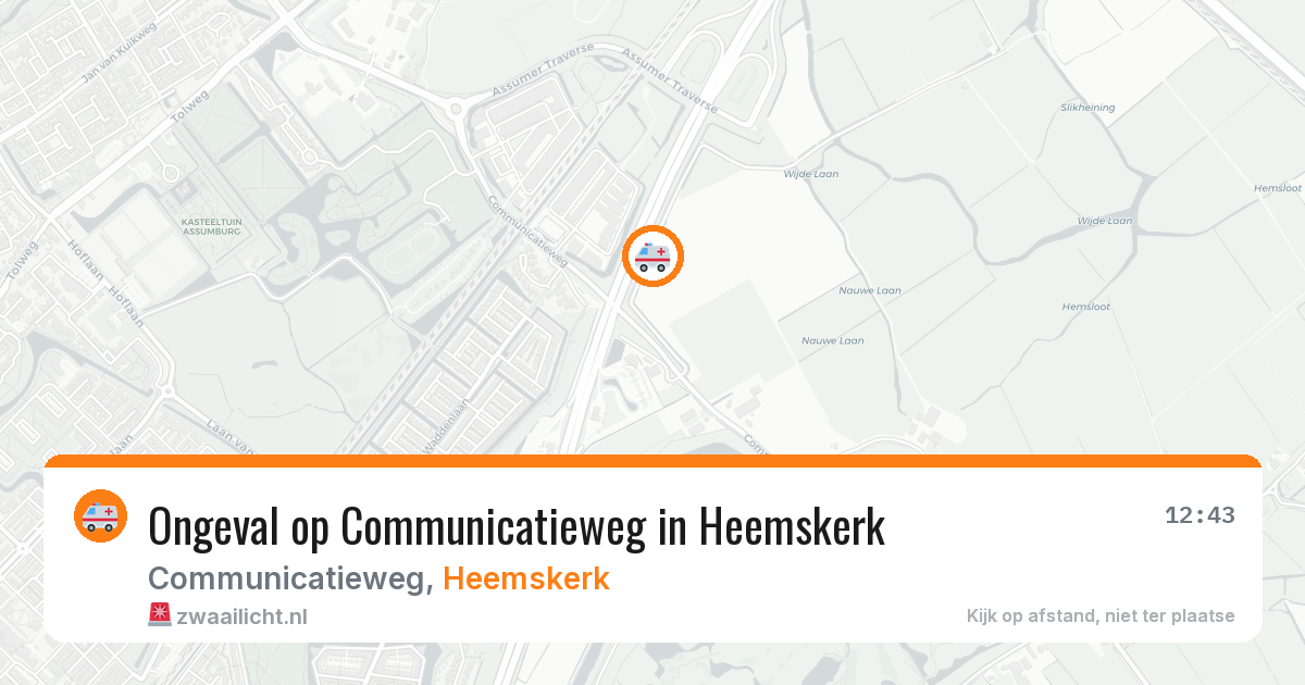 Ongeval op Communicatieweg in Heemskerk — 3 jun 2026