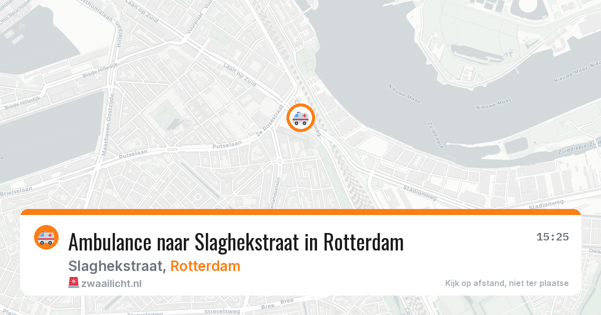 Ambulance naar Slaghekstraat in Rotterdam — 20 apr 2026