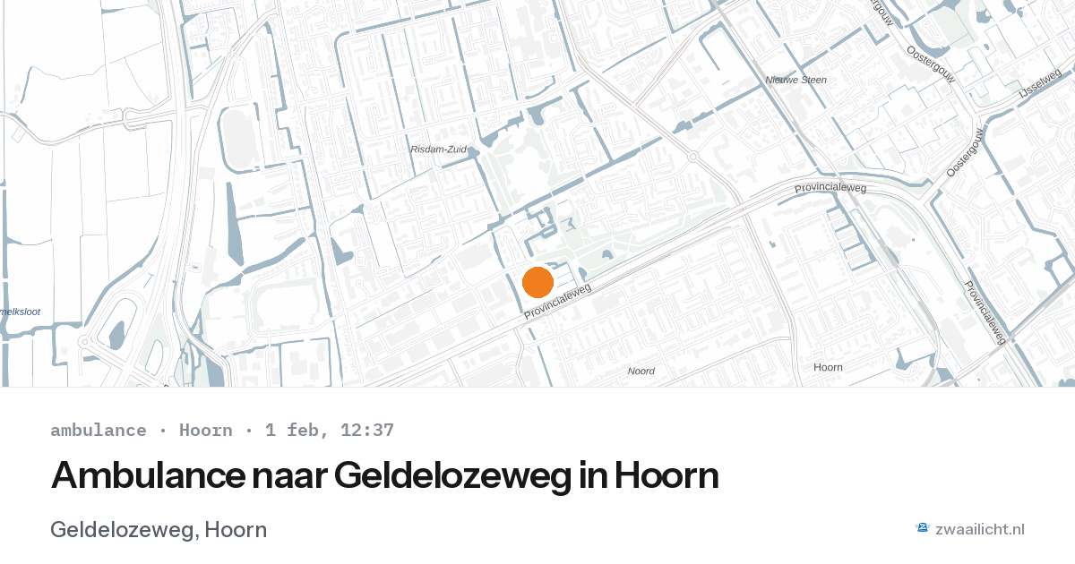 Ambulance naar Geldelozeweg in Hoorn — 1 feb 2026