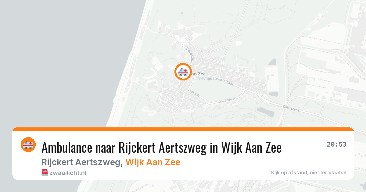 Ambulance naar Rijckert Aertszweg in Wijk Aan Zee — 25 mrt 2026
