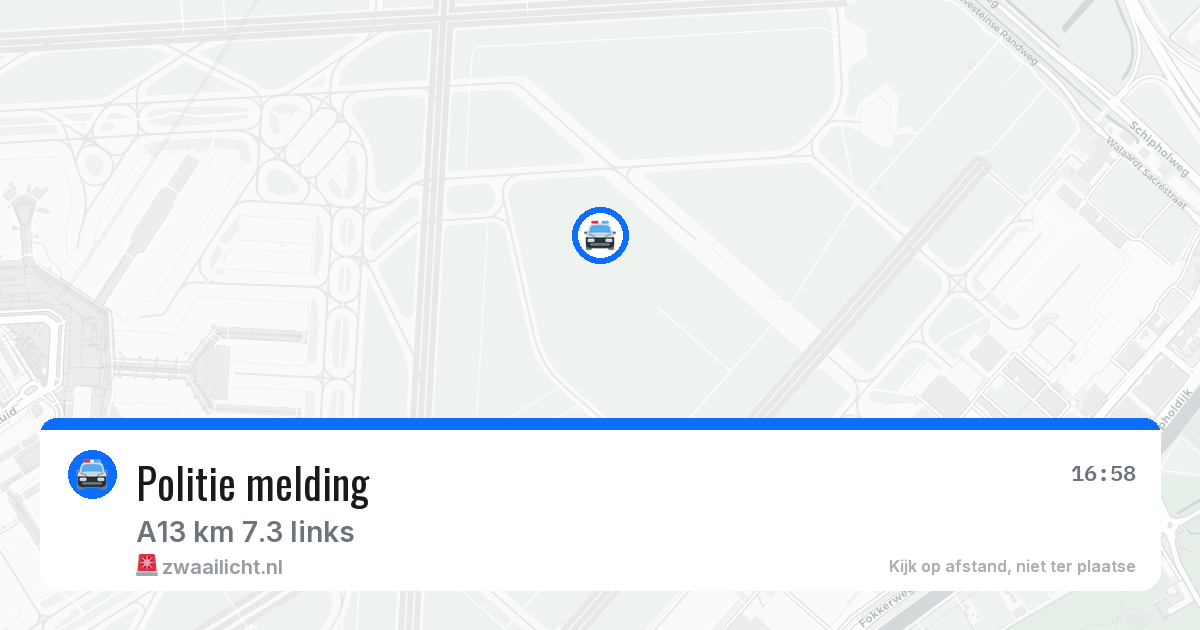 Politie melding — 9 apr 2026 | 🚨 Zwaailicht.nl