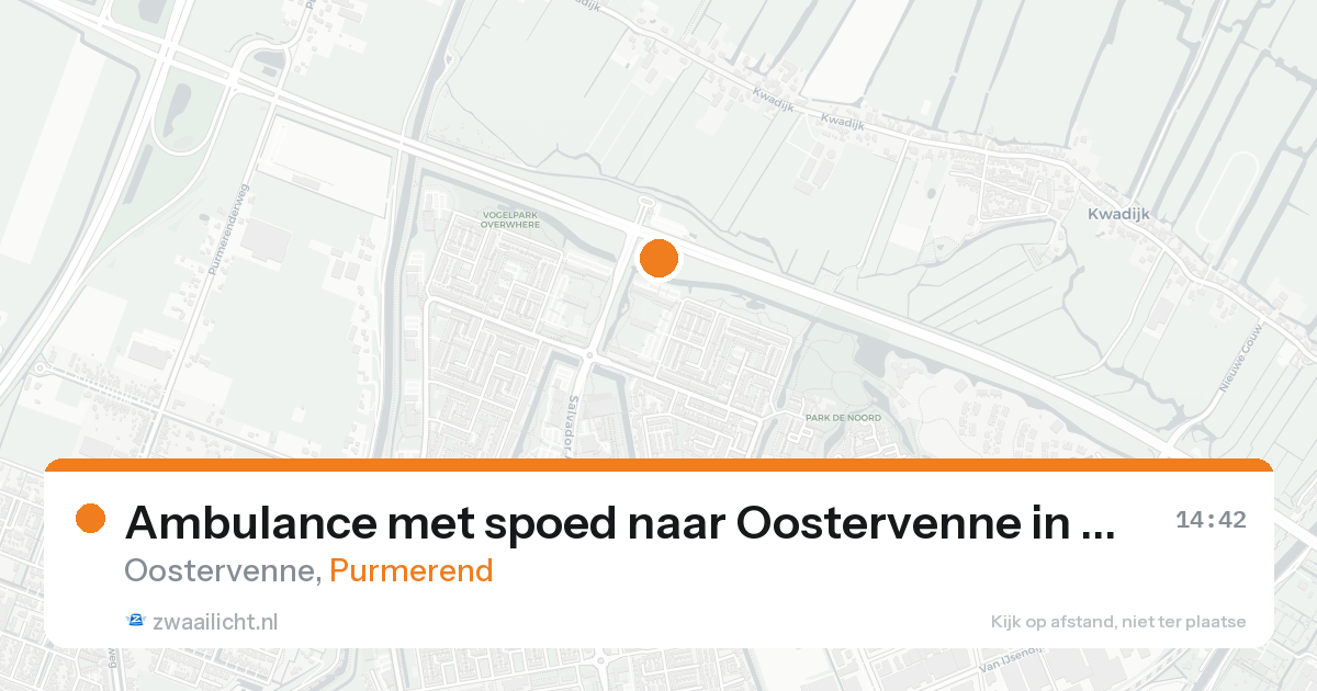 Ambulance met spoed naar Oostervenne in Purmerend — 23 mei 2026