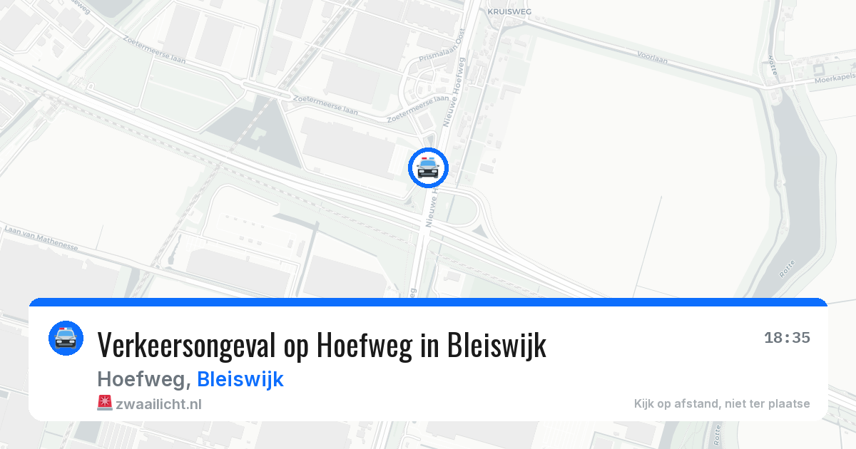 Verkeersongeval op Hoefweg in Bleiswijk — 15 jun 2026