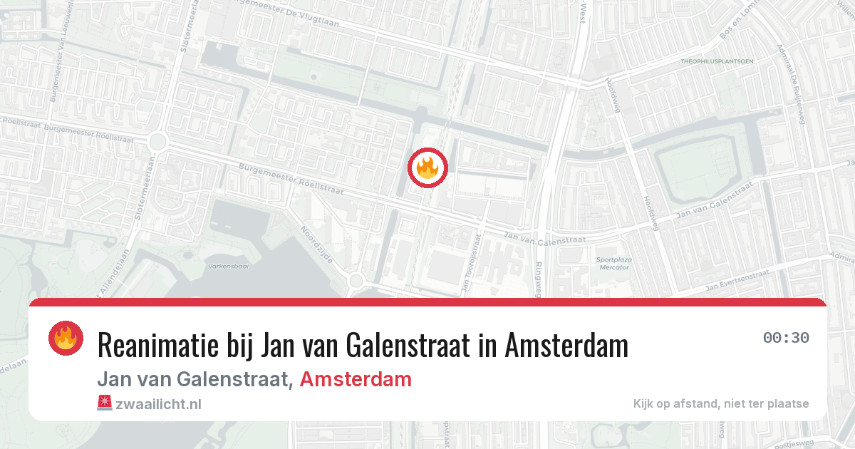 Reanimatie bij Jan van Galenstraat in Amsterdam — 8 mei 2026