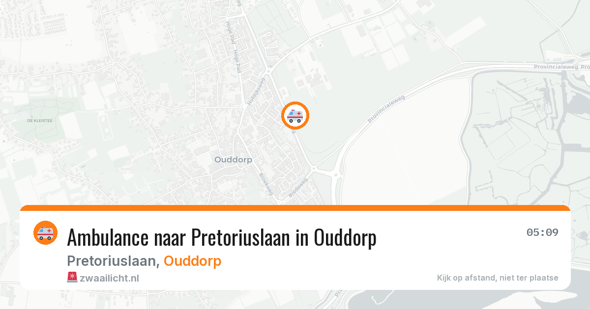 Ambulance naar Pretoriuslaan in Ouddorp — 26 jul 2026