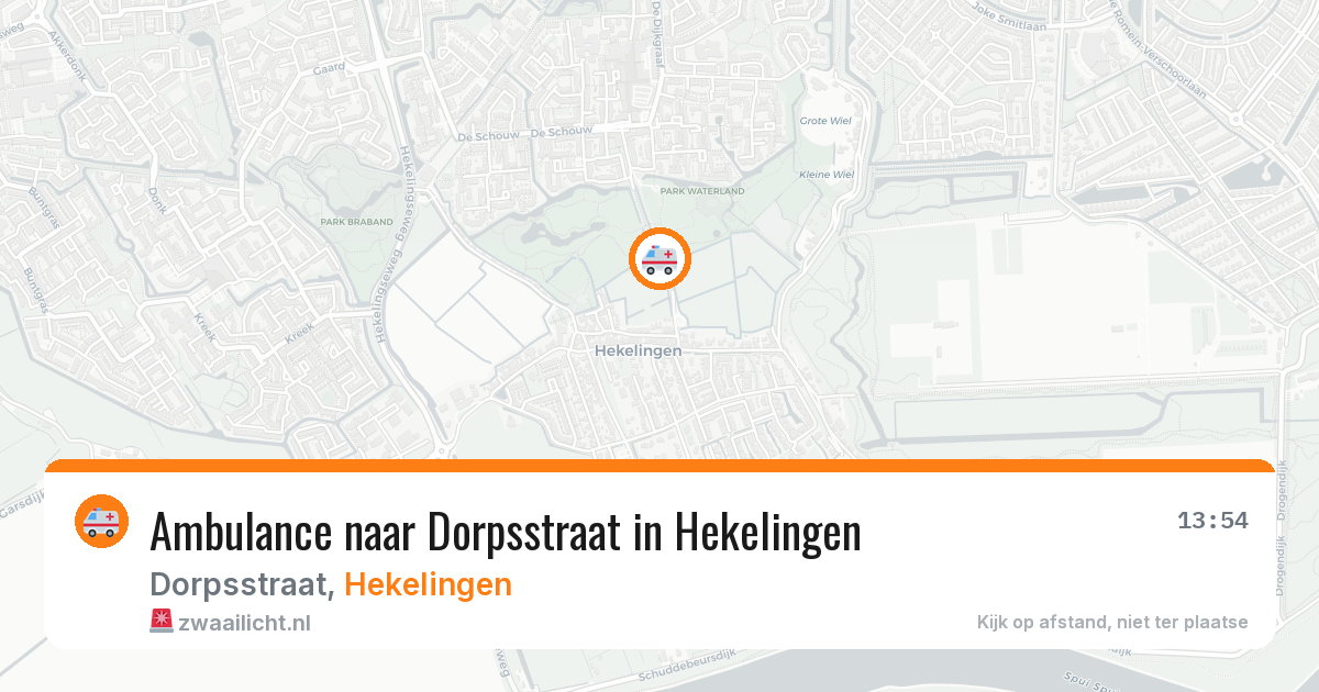 Ambulance naar Dorpsstraat in Hekelingen — 20 mei 2026