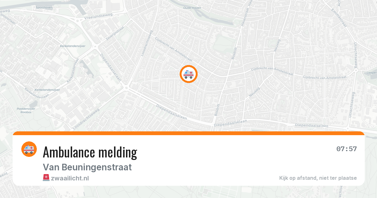 Ambulance melding — 7 mei 2026
