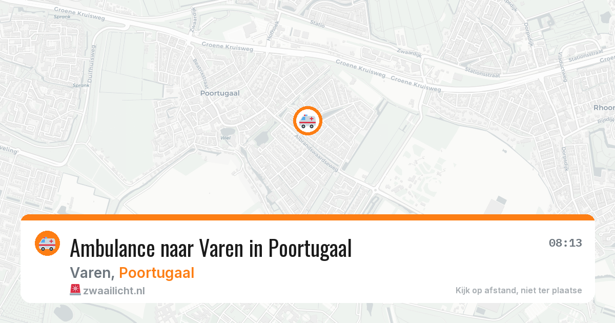 Ambulance naar Varen in Poortugaal — 10 mei 2026