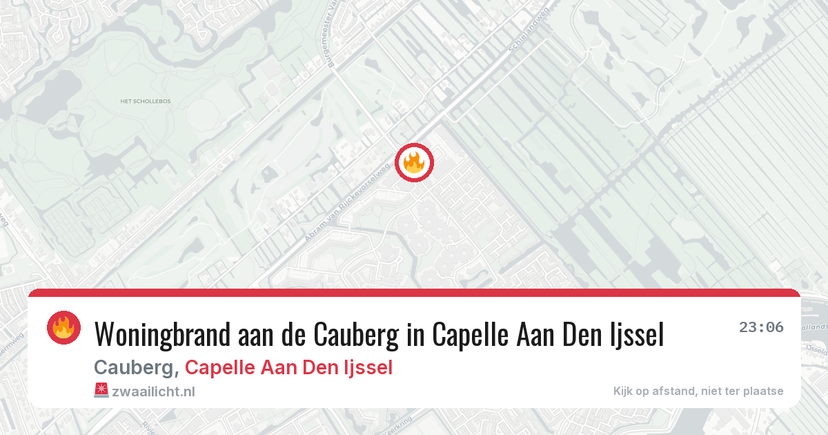 Woningbrand aan de Cauberg in Capelle Aan Den Ijssel — 3 mrt 2026