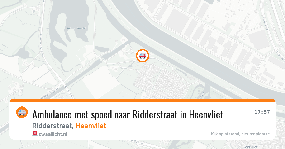 Ambulance met spoed naar Ridderstraat in Heenvliet — 27 apr 2026
