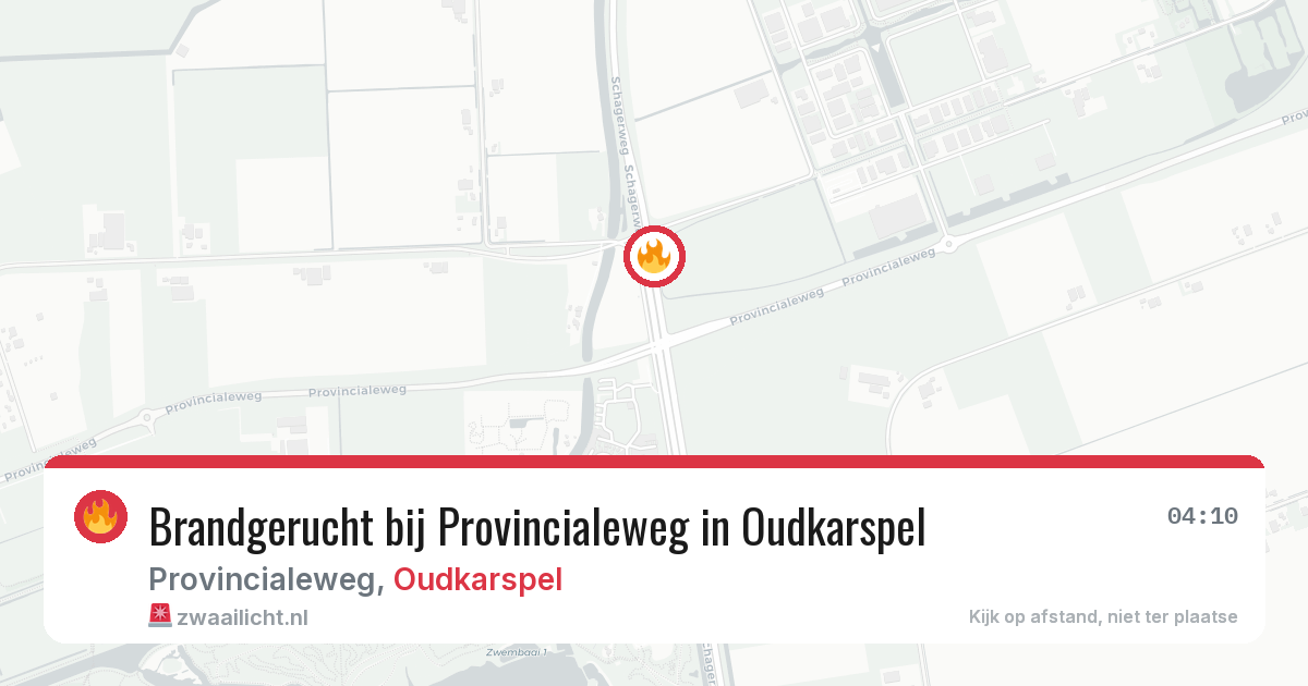 Brandgerucht bij Provincialeweg in Oudkarspel — 15 feb 2026