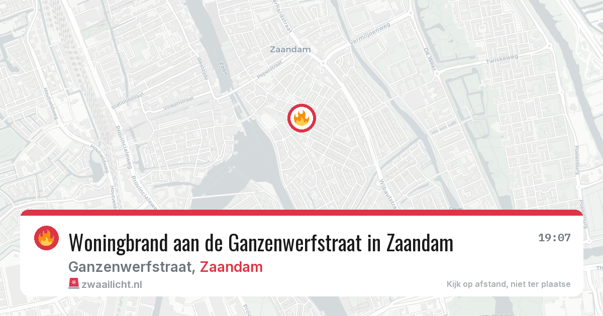 Woningbrand aan de Ganzenwerfstraat in Zaandam — 14 feb 2026