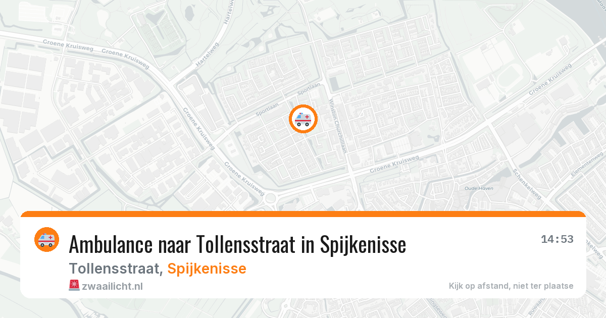 Ambulance naar Tollensstraat in Spijkenisse — 1 aug 2026
