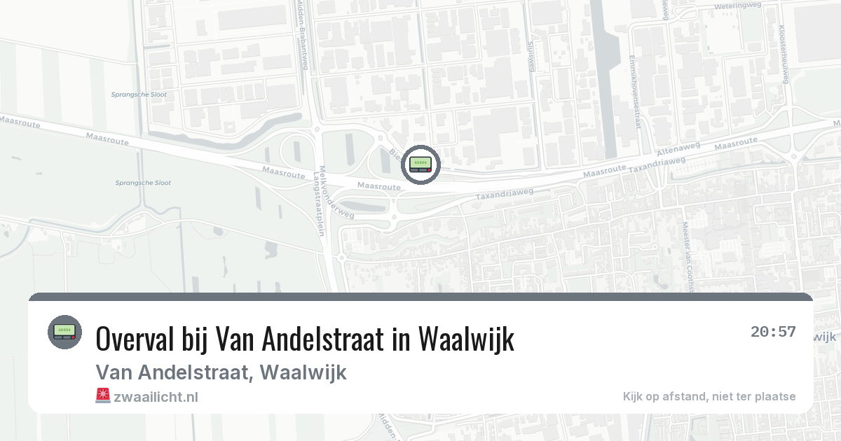 Overval bij Van Andelstraat in Waalwijk — 3 mrt 2026