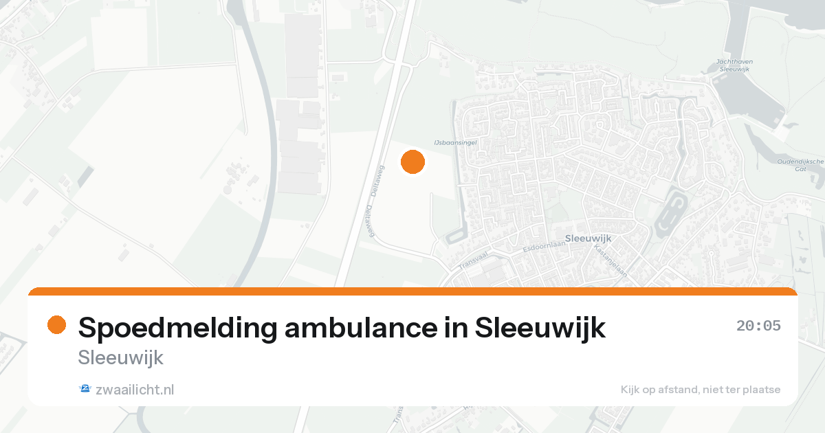 Spoedmelding ambulance in Sleeuwijk — 14 aug 2026