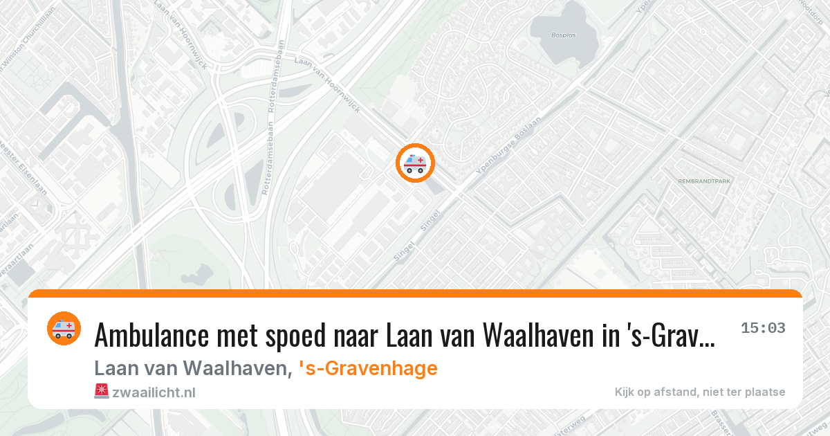 Ambulance met spoed naar Laan van Waalhaven in 's-Gravenhage — 6 mei 2026