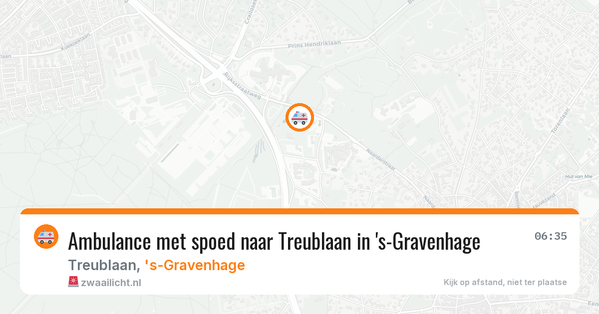 Ambulance met spoed naar Treublaan in 's-Gravenhage — 9 feb 2026