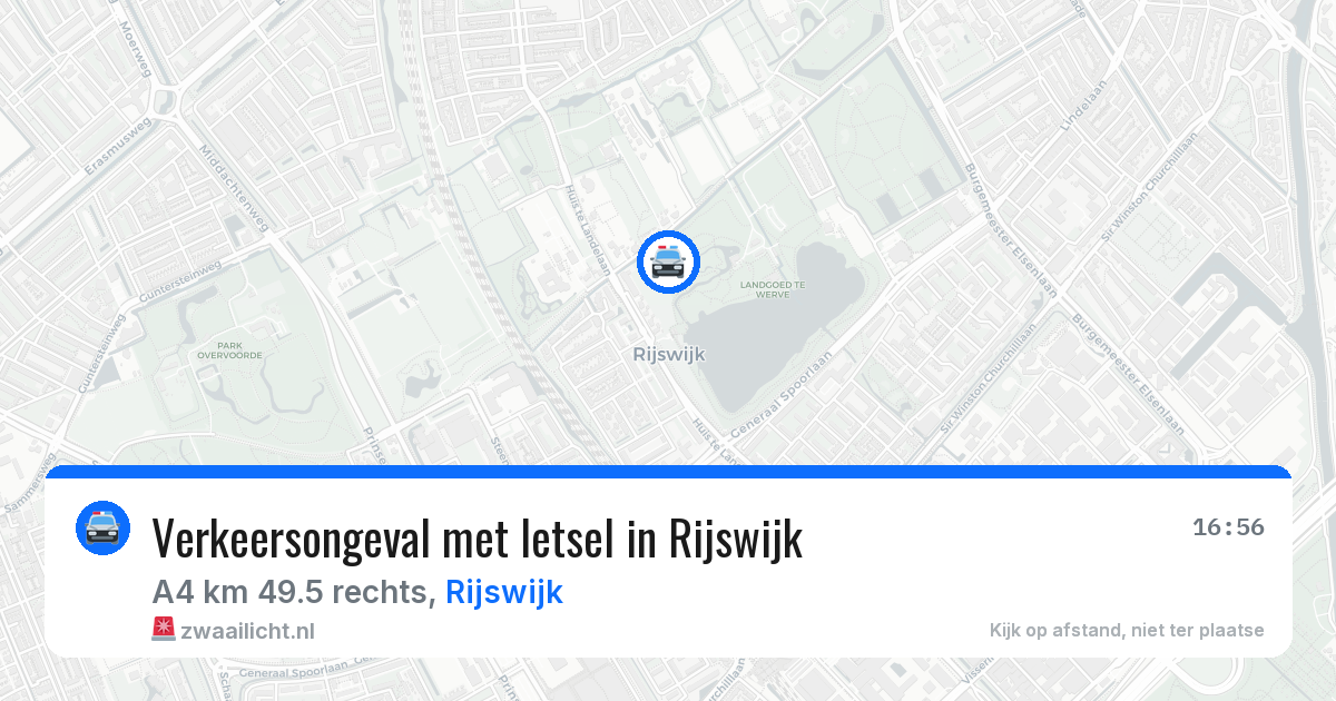 Verkeersongeval met letsel in Rijswijk — 29 jun 2026