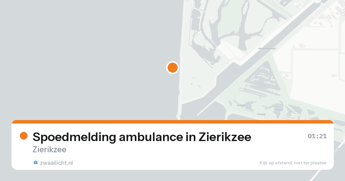 Spoedmelding ambulance in Zierikzee — 16 aug 2026