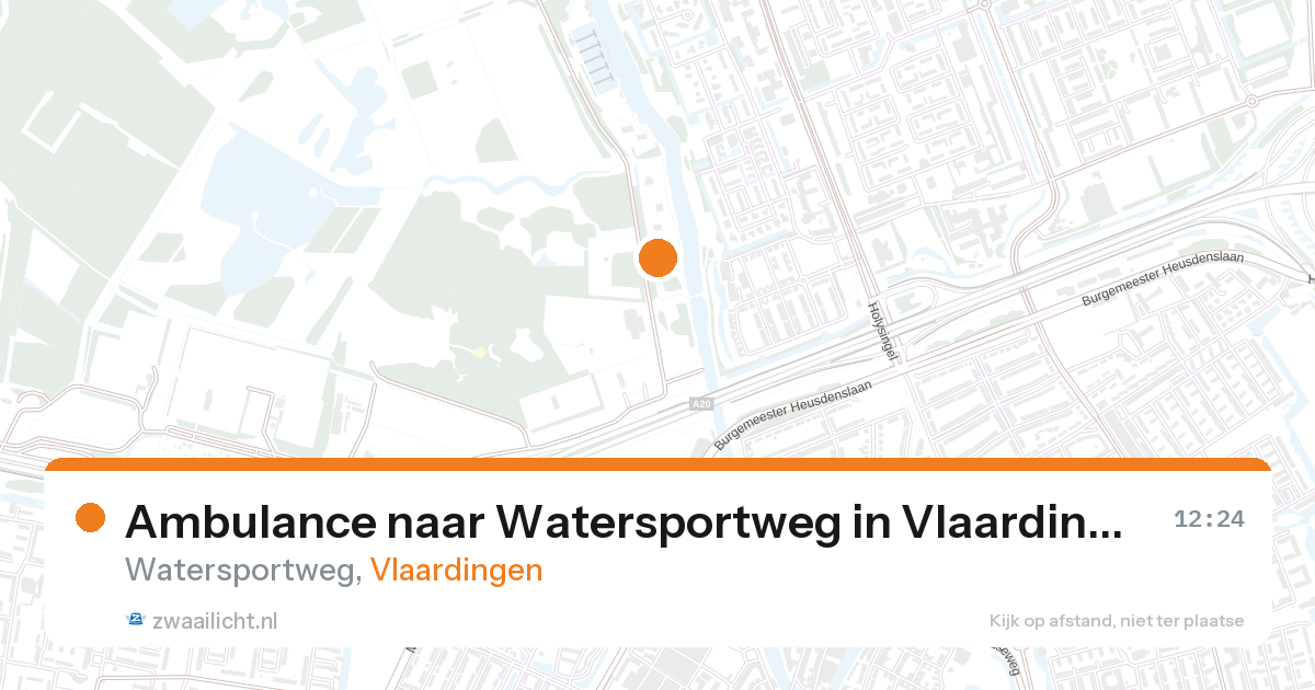 Ambulance naar Watersportweg in Vlaardingen — 26 apr 2026
