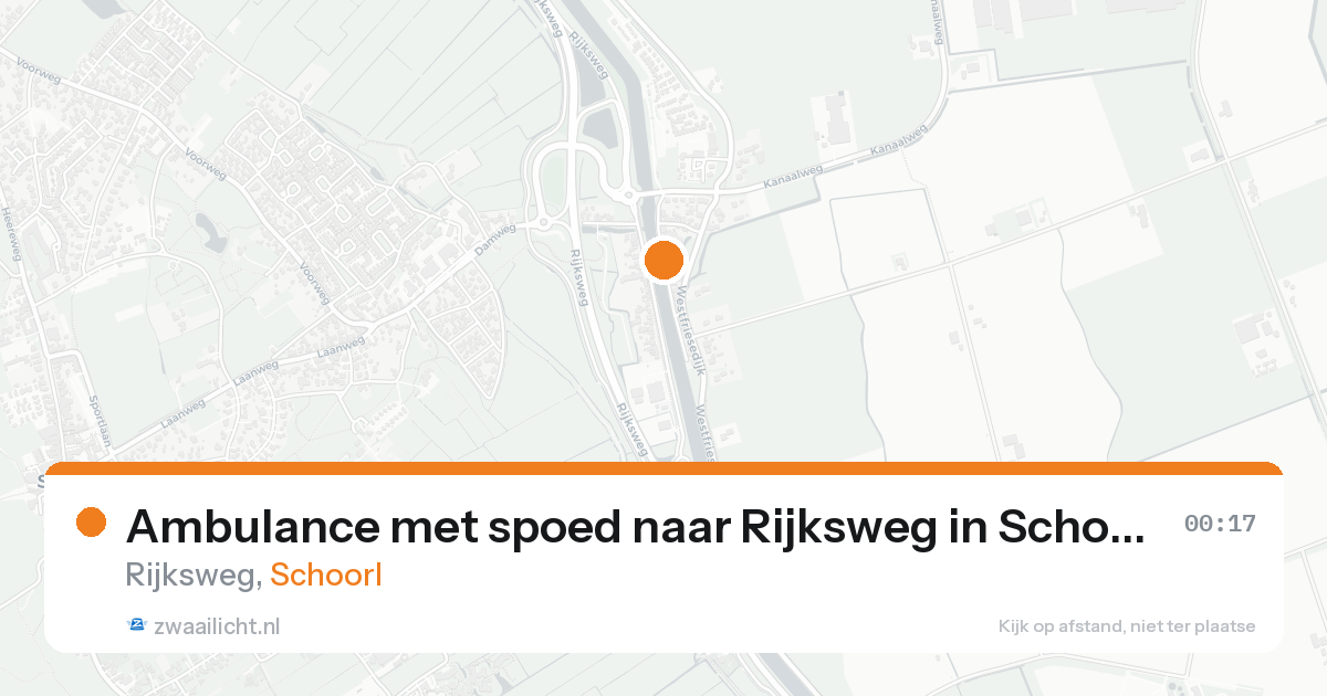 Ambulance met spoed naar Rijksweg in Schoorl — 15 aug 2026