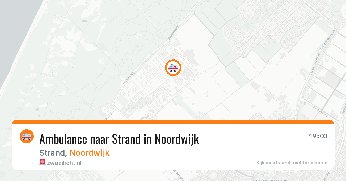 Ambulance naar Strand in Noordwijk — 12 aug 2026