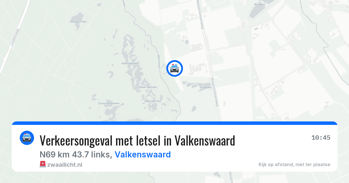 Verkeersongeval met letsel in Valkenswaard — 25 jun 2026