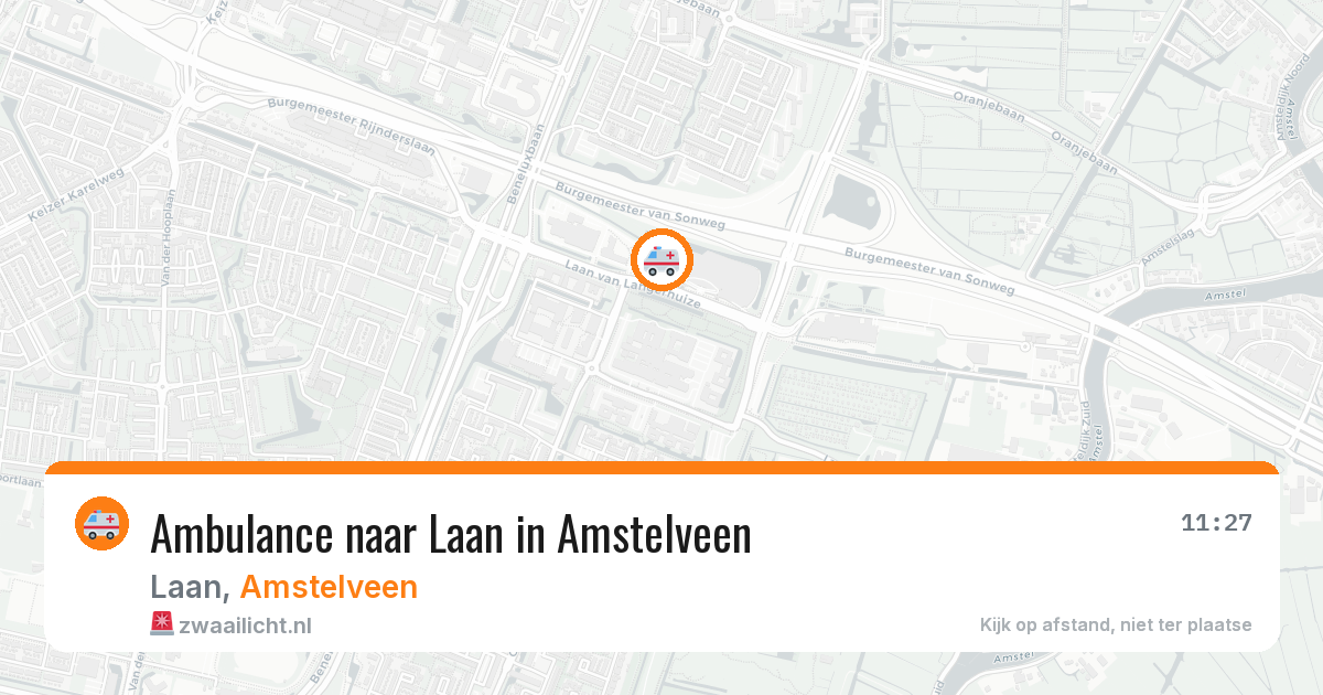 Ambulance naar Laan in Amstelveen — 29 jan 2026