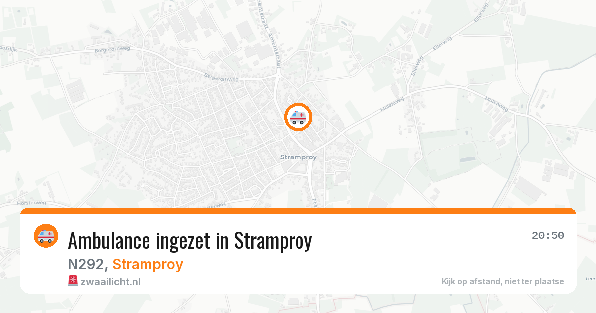 Ambulance ingezet in Stramproy — 31 mei 2026