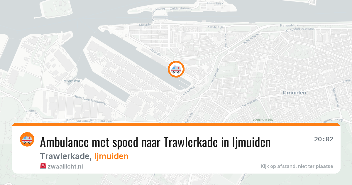 Ambulance met spoed naar Trawlerkade in Ijmuiden — 11 apr 2026
