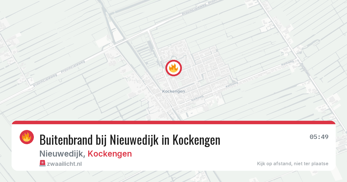 Buitenbrand bij Nieuwedijk in Kockengen — 26 apr 2026