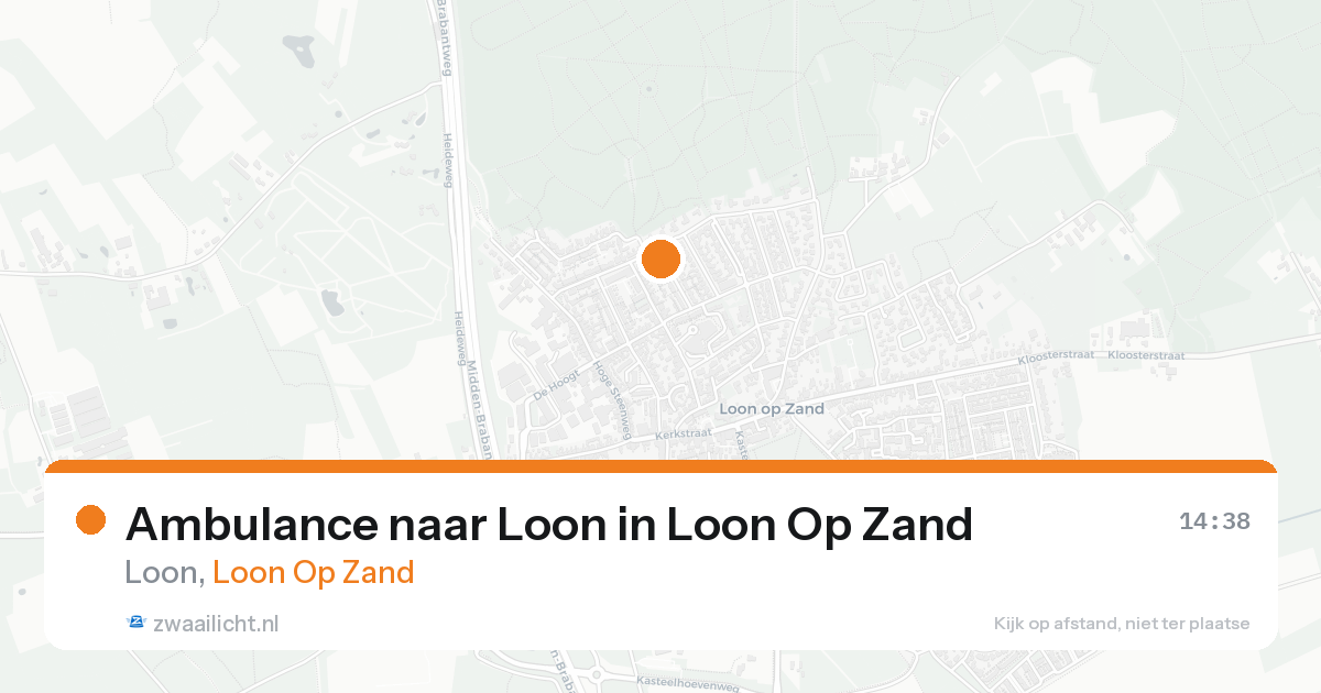 Ambulance naar Loon in Loon Op Zand — 21 aug 2026